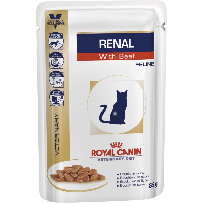 Royal Canin Renal Beef 12х85 г для кішок з яловичиною
