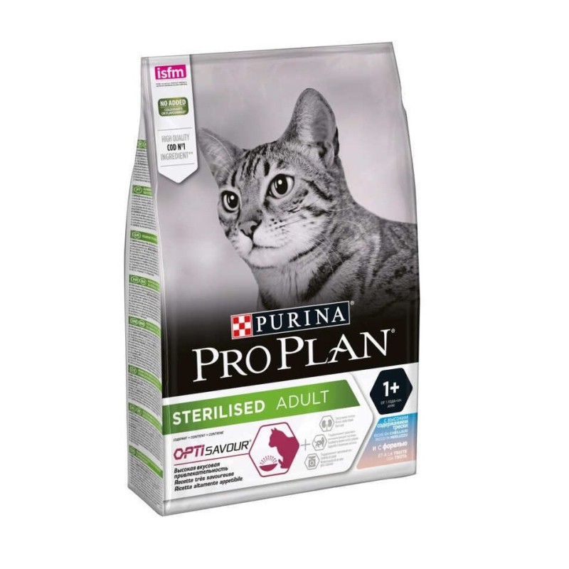 Purina Pro Plan Cat Sterilised Savoury Duo Сod & Тrout із тріскою для стерилізованих кішок 10 кг