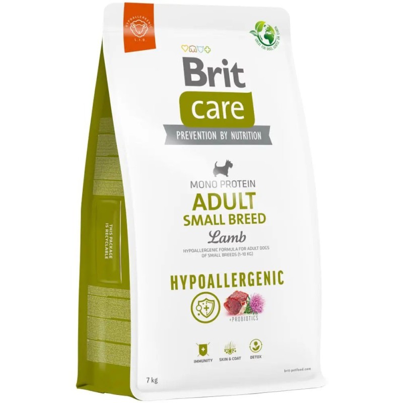 Brit Care Dog Hypoallergenic Adult Small Breed 3 кг сухий корм з ягням