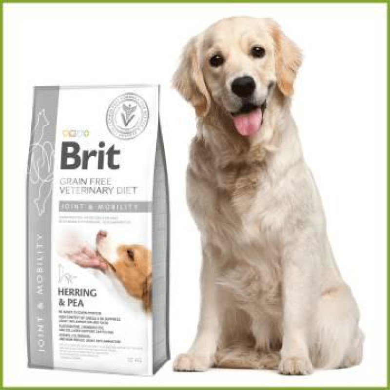 Brit VD Mobility Dog 2 кг сухий корм для собак з оселедцем та горохом