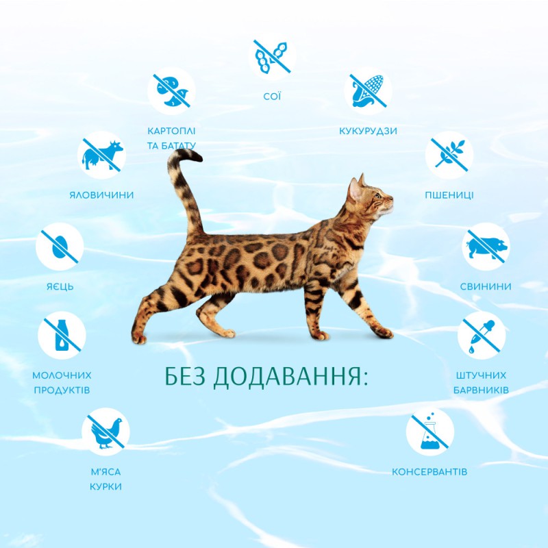 Optimeal Cat Beauty Podium 4 кг сухий корм вовна та догляд за зубами для кішок з морепродуктів