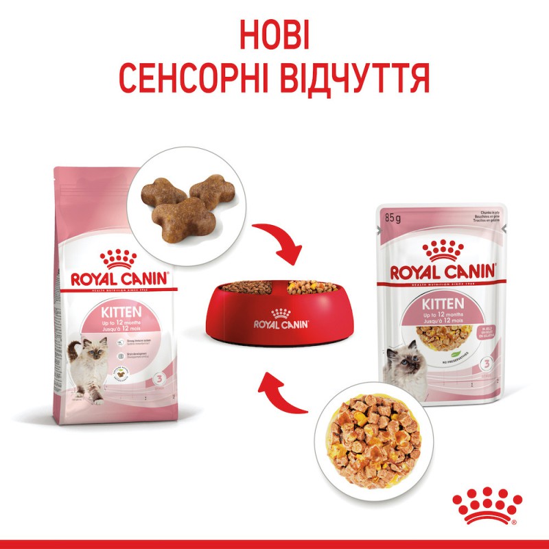 Royal Canin Kitten Instinctive у желе для кошенят 12x85 г