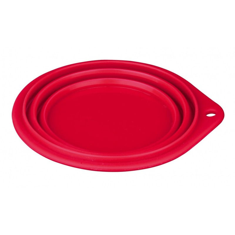 Миска Trixie Travel Bowl для собак дорожная, силикон, 0.5 л