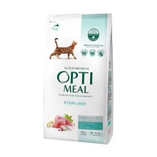 Optimeal Cat Sterilised Turkey для стерилізованих кішок з індичкою 1.5 кг