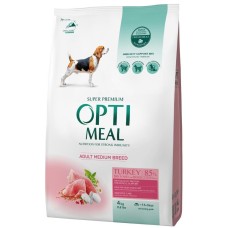Optimeal Medium Dog для собак середніх порід з індичкою 4 кг