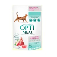 Optimeal Lamb Sensitive з ягнятком для котів з чутливим травленням 12х85 г
