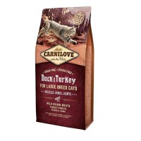 Carnilove Duck Turkey Large Breed для кошек крупных пород с уткой и индейкой 2 кг