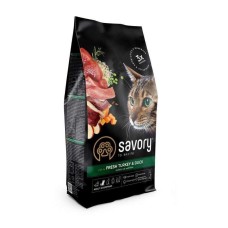 Savory Fresh Turkey Duck для кішок з індичкою та качкою 400 г