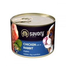 Savory Dog All breeds Puppy Rabbit Chicken для цуценят з куркою та кроликом 200 г