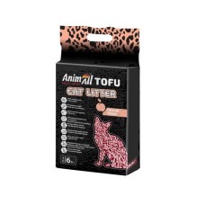 Наполнитель соевый AnimАll Тофу для кошачьего туалета с персиком 6 л /2.6 кг