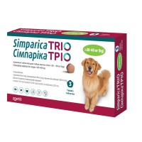 Симпарика Трио для собак от блох и клещей от 20,1-40 кг (1таб)