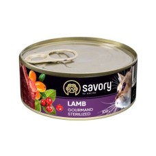 Savory Sterilised Lamb для стерилізованих кішок з ягнятком 100 г