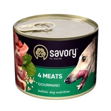 Savory Dog Gourmand 4 Meats для собак 4 м'яса 200 г