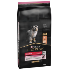 Purina Pro Plan Puppy Medium Sensitive Salmon для щенков с лососем 12 кг