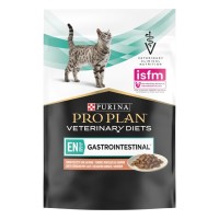 Purina Veterinary Diets EN Gastrointestinal Feline в подливке с лососем для кошек 10x80 г