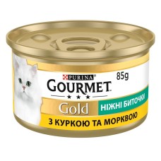 Gourmet Gold Нежные биточки с курицей и морковью 24x85 г