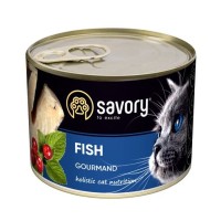 Savory Cat Adult Fish для кошек с рыбой 200 г