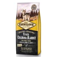 Carnilove Fresh Chicken & Rabbit for Adult для собак всех пород, с курицей и кроликом 12 кг