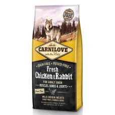 Carnilove Fresh Chicken & Rabbit for Adult для собак всех пород, с курицей и кроликом 12 кг