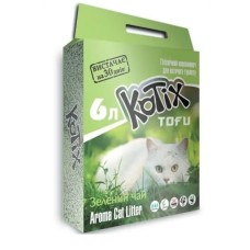 Наповнювач соєвий Kotix Tofu Green Tea Тофу для котячого туалету зелений чай 6 л/2.6 кг