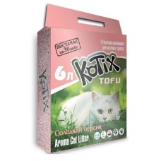 Наповнювач соєвий Kotix Tofu Honey Peach Тофу для котячого туалету персик 6 л/2.6 кг
