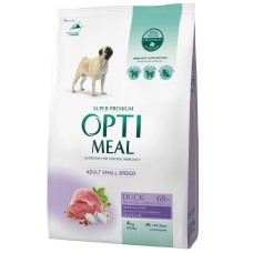 Optimeal Adult Small для собак малих порід з качкою 4 кг