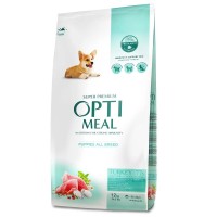 Optimeal Puppies для щенков с индейкой 12 кг