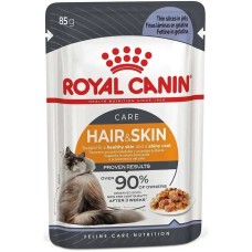 Royal Canin Hair & Skin Care в желе для кошек 12х85 г