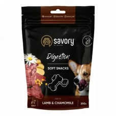 Лакомства Savory Dog Digestion Soft Snack с ягненком и ромашкой для собак 200 г (31348)