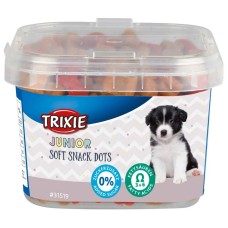 Витаминизированное лакомство для щенков Trixie Junior Soft Snacks, с курицей, бараниной и лососем, 140 г (31518)
