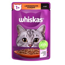 Whiskas пауч для кошек с домашней птицей в соусе 28*85 г