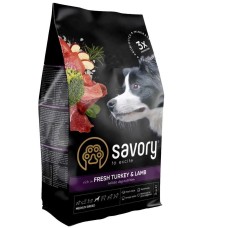 Savory Medium Turkey Lamb для собак середніх порід з ягнятком 3 кг