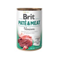Влажный корм Brit Pate Meat Dog 400 г для собак паштет с олениной