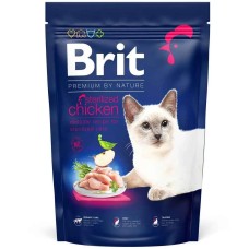 Brit Premium Sterilised Chicken для стерилизованных кошек с курицей 300 г