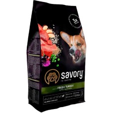 Savory Adult All Breeds Sterilised Fresh Turkey для стерилизованных собак 12 кг