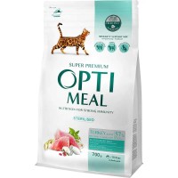Optimeal Cat Sterilised Turkey для стерилизованных кошек с индейкой 700 г
