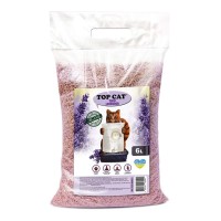 Наполнитель для кошачьего туалета Top Cat Tofu соевый с ароматом лаванды 6 л