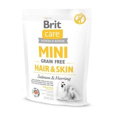 Brit Care Mini GF Hair & Skin для собак с лососем и сельдью 400 г
