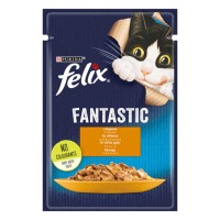 Влажный корм для кошек Felix Fantastic кусочки в желе с курицей 26*85 г