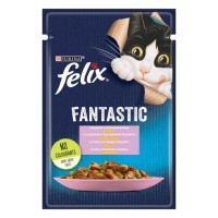 Влажный корм для кошек Felix Fantastic с форелью и зелеными бобами 26*85 г