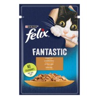 Влажный корм для кошек Felix Fantastic с индейкой 26*85 г