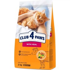 Клуб 4 Лапи Premium Veal для кішок з телятиною 2 кг