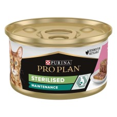Purina Pro Plan Adult Sterilised в паштете с тунцом и лососем для стерилизованных кошек 24х85 г
