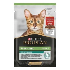 Purina Pro Plan Adult Sterilised кусочки с говядиной для стерилизованных кошек 26х85 г