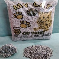 Наполнитель для кошачьего туалета My Cat кукурузно-соевый наполнитель, лаванда 3 кг