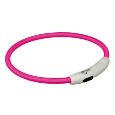 Ошейник Trixie Safer Life USB Flash Light Ring для собак светящийся, 35 см розовый (12706)