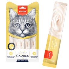 Wanpy Creamy Lickable Treats Chicken Кремові ласощі з куркою для котів 5 х 14 г