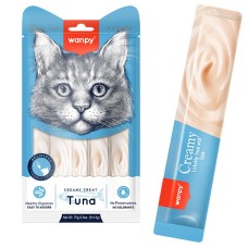 Wanpy Creamy Treat Tuna Кремові ласощі з тунцем для котів 5 х 14 г