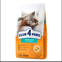 Клуб 4 Лапы Premium Sterilised Turkey для стерилизованных кошек с индейкой 5 кг