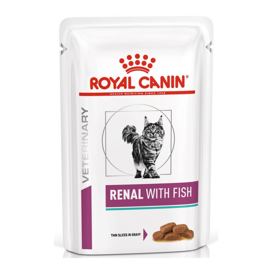 Royal Canin Renal Feline Fish Pouches для кішок з рибою 12х85 г